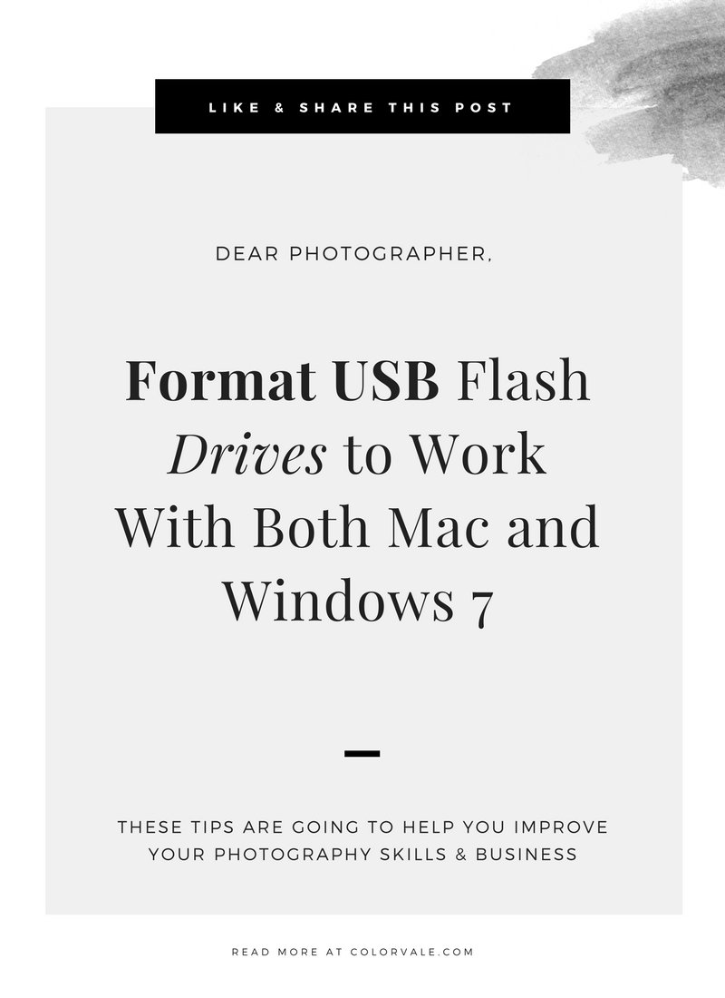 mac format usb for window
